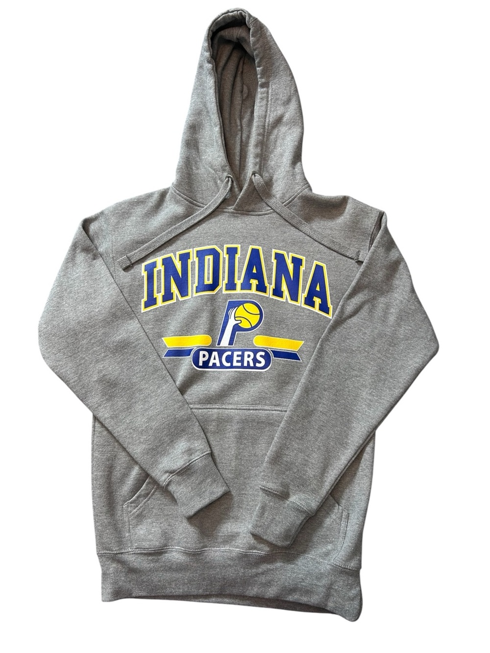 Mitchell & Ness Throwback Indiana Pacers Hoodie -  Size S, Gray Heather